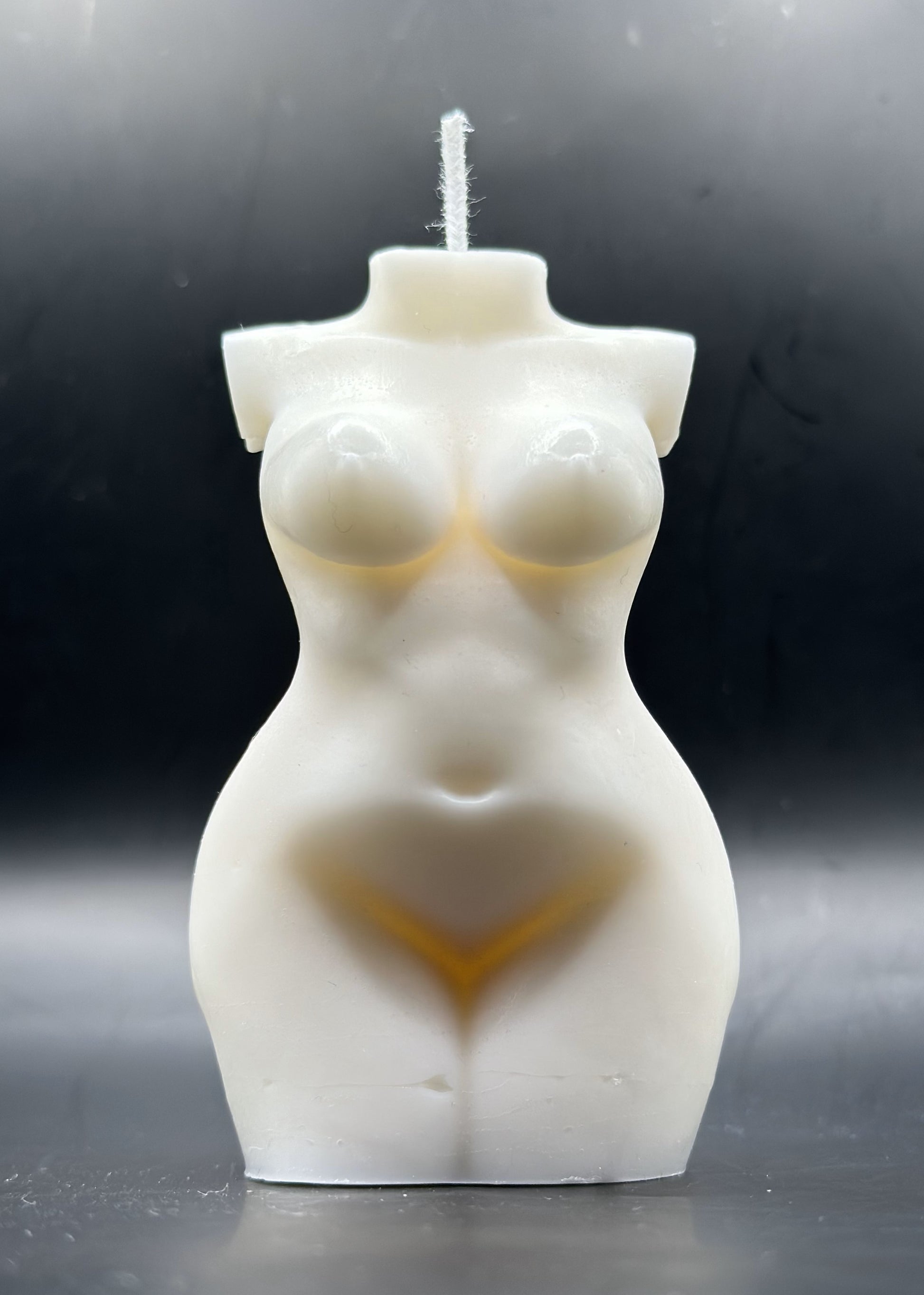 Drip Candle shaped like a female torso 